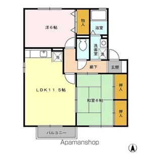 プリムローズ DEF【2階】の間取り